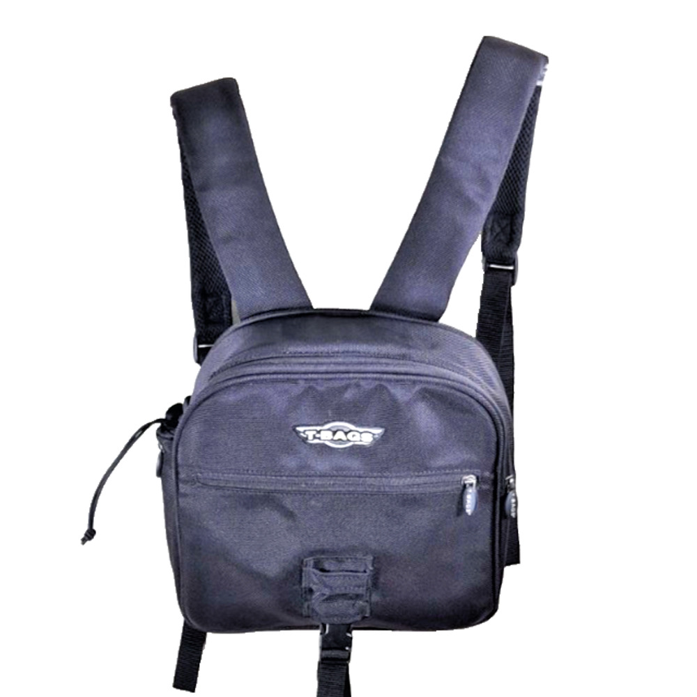 T-Bag Motorcycle Luggage Rack Bag Concord Case Black Riding Gear 12 " x 11.5"